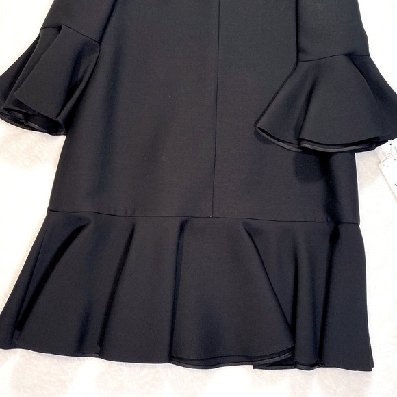 Valentino Ruffle Trim Crepe Mini Dress - Picture 9 of 11
